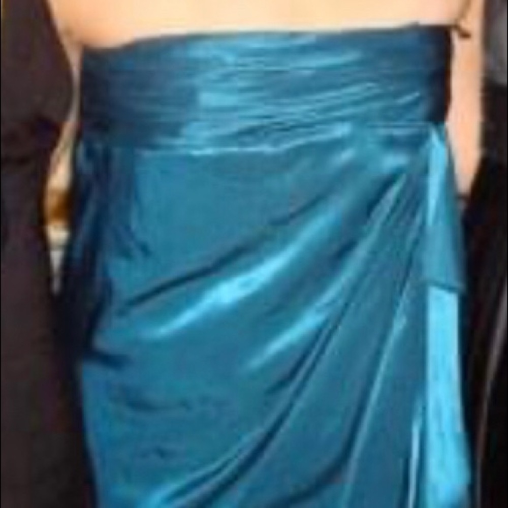 Blue Teal Strapless Party Top Mint Jodi Arnold 4